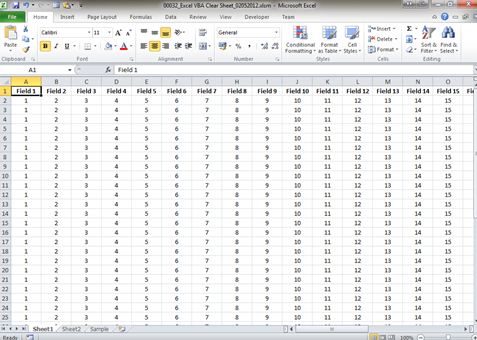 VBA Clear Entire sheet in Excel | Dedicated Excel