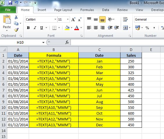 How To Change Date Format To Month Name In Excel