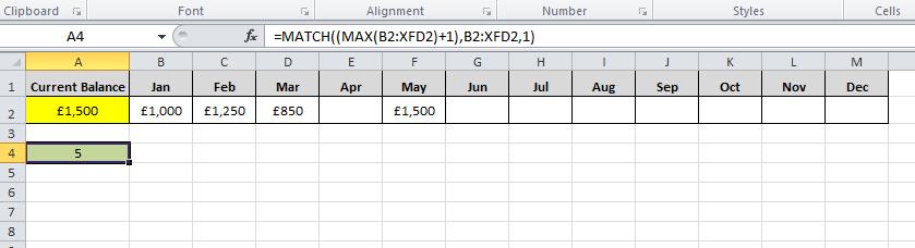 Excel Find Last Value Not Equal To 0