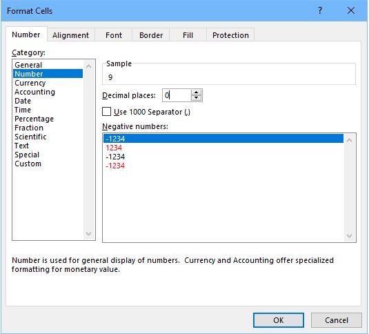 Calculate the Number of days between two dates Excel