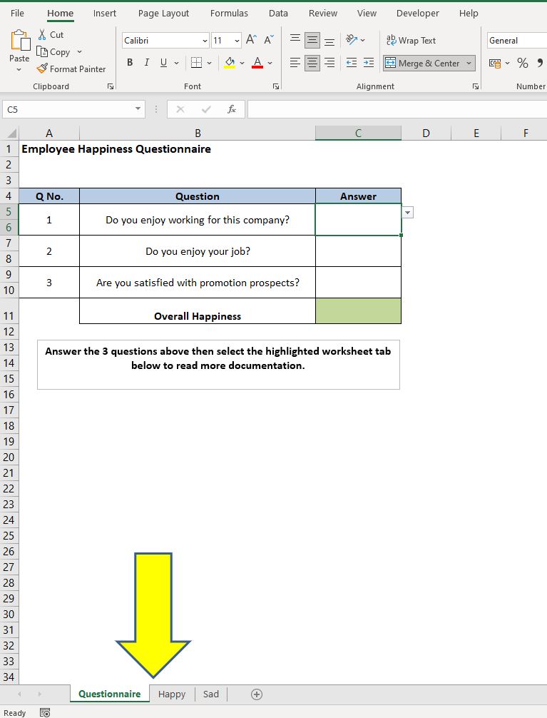 Change the colour of Excel Worksheet tabs using a cell value