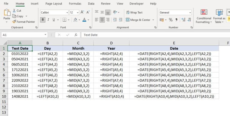 How to Convert Text to Date in Excel | Dedicated Excel