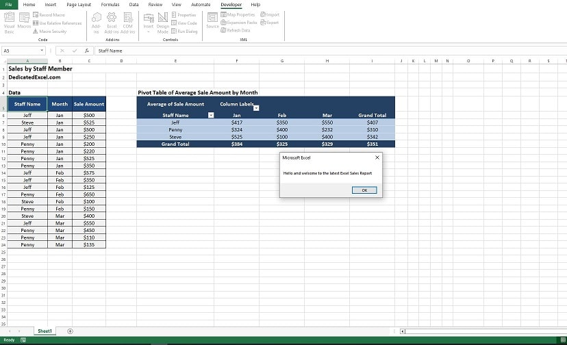 Auto Run Macro in Excel on File Open