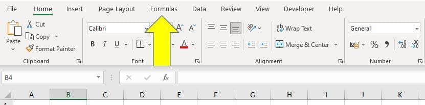 Display all formulas in Excel