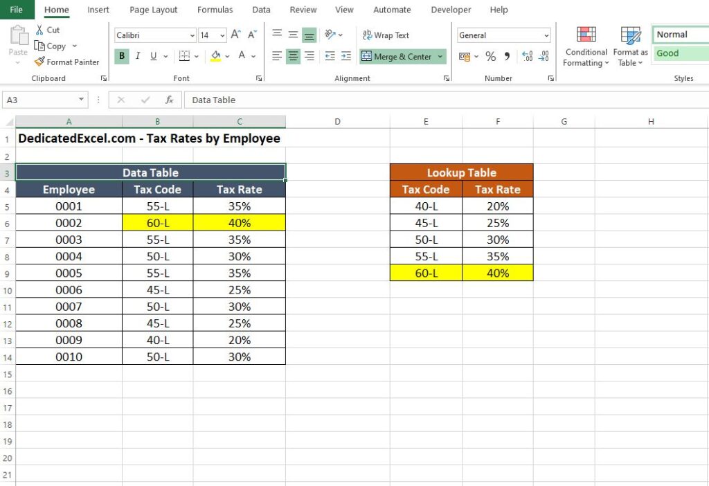 How to Fix #N/A Error in Excel