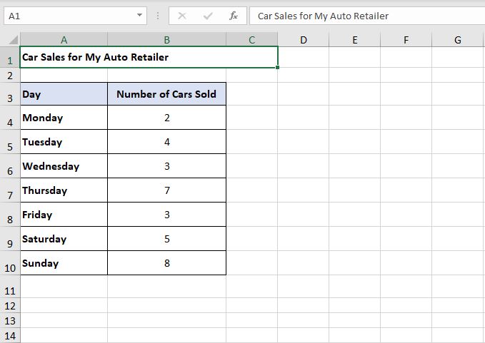 Sum values in Excel