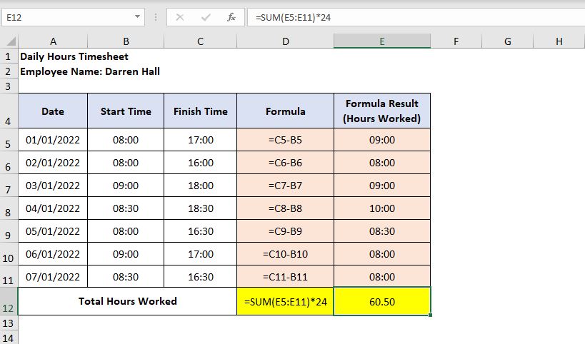 add time values in Excel
