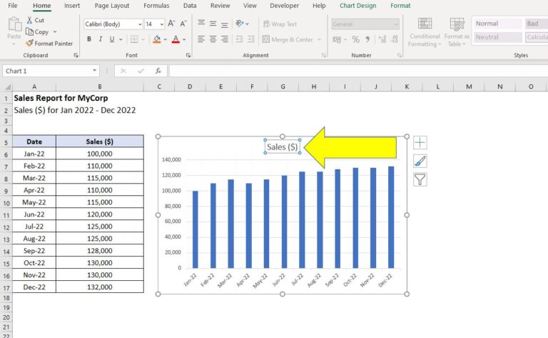 How To Add Two Chart Titles In Excel