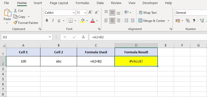 Date Difference In Excel Value Error