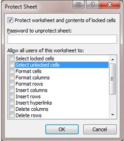 Protect Cells and Formulas in Excel