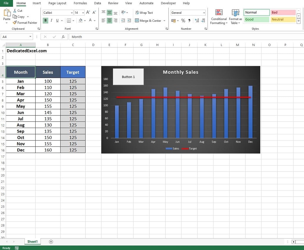 How To Assign A Macro To A Button | Dedicated Excel