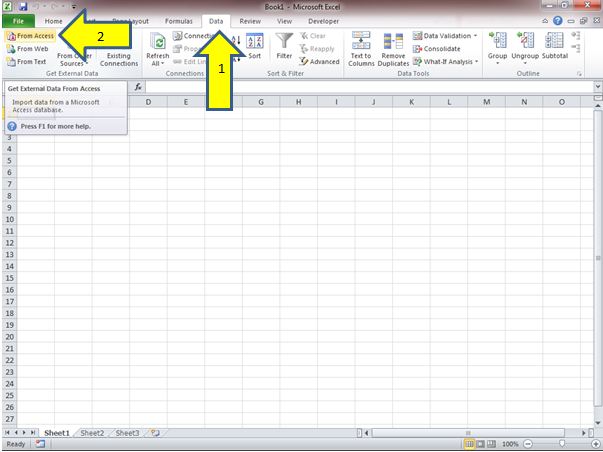 How to Import Access Data Using Excel