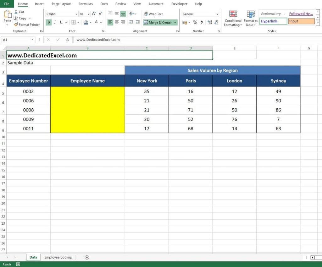 VLOOKUP in Excel