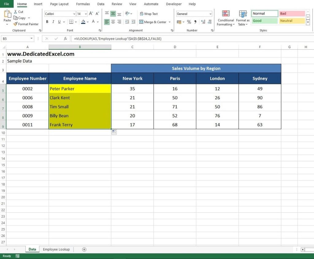 VLOOKUP in Excel