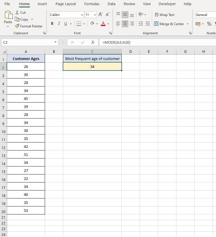 How To Calculate Mode In Excel Dedicated Excel 5280