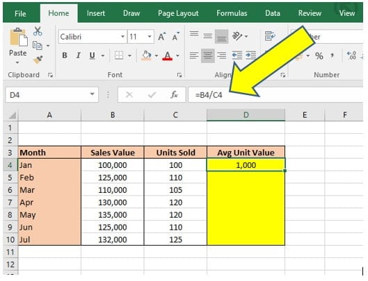 dollar signs in Excel image