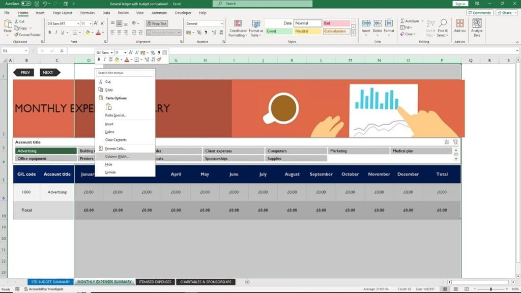 Columnwidths VBA