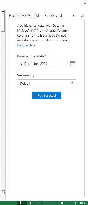 How to Use Business Assist Forecast Excel Add-In