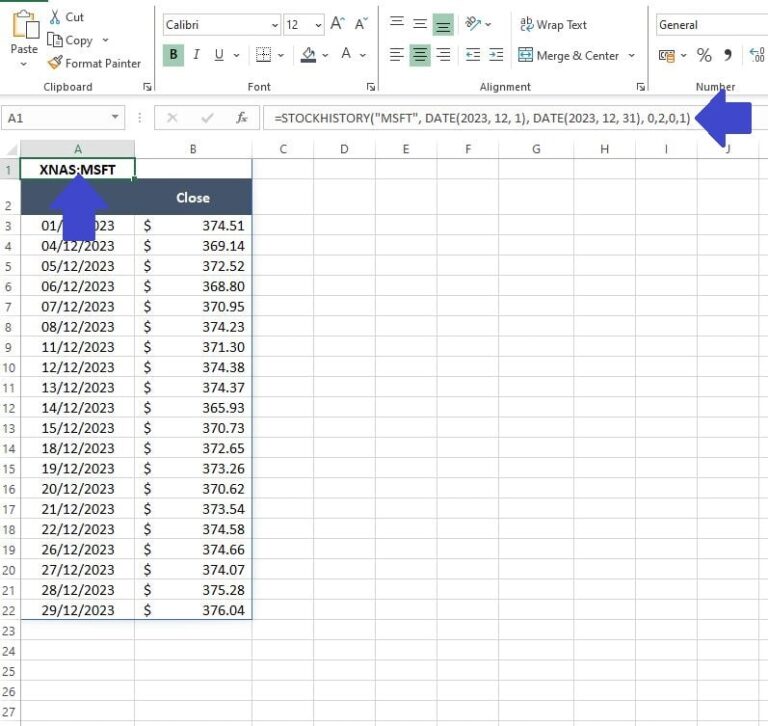 How to Unleash Excel’s STOCKHISTORY Function | Dedicated Excel