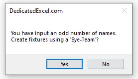 Free Excel Fixture Generator