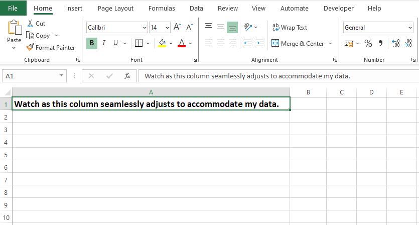 How to Make Excel Columns Autofit Your Data