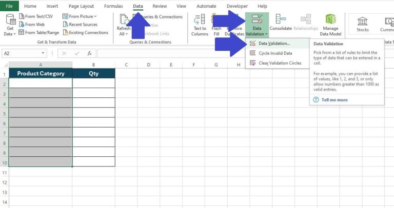 How to Use Data Validation in Excel | Dedicated Excel